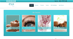 Desktop Screenshot of evaskincareinc.com